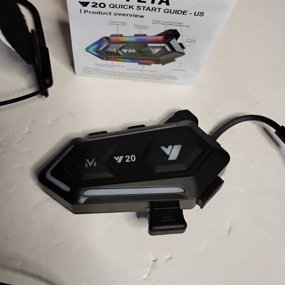 Feya Helmet Wireless Earphone With RBG Lights - Picture 11 of 14